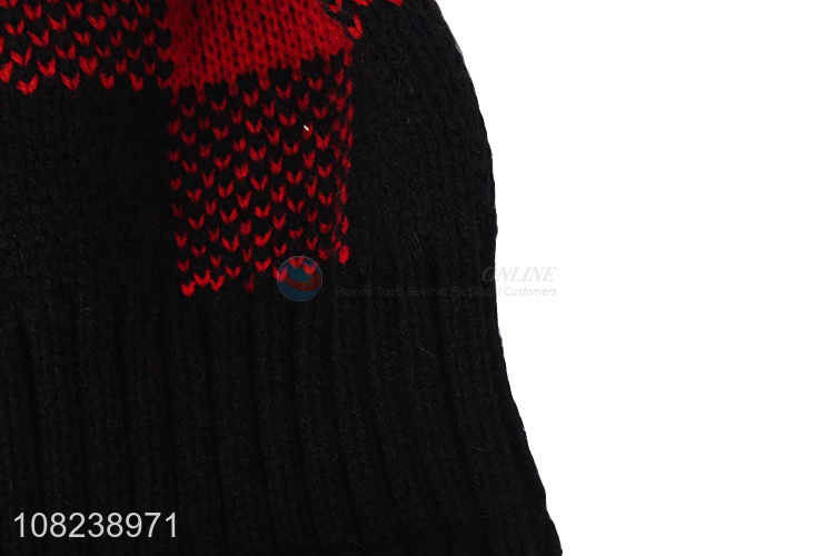 Best sale unisex fashionable winter knitted beanie cap slouchy hat