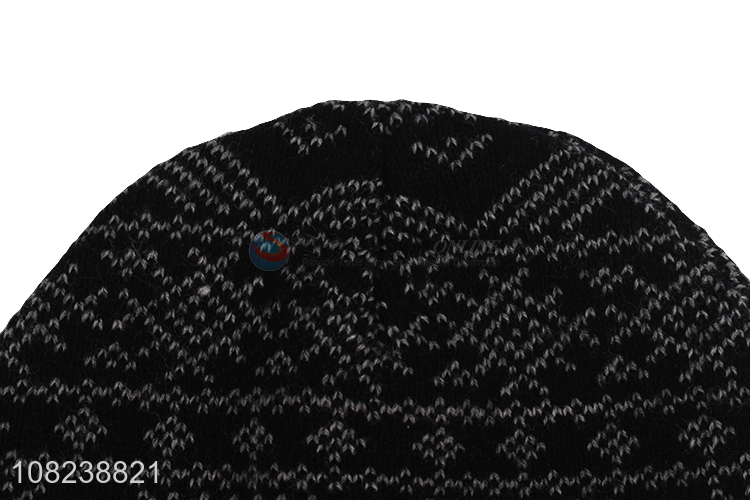 New arrival unisex winter outdoor windproof thick knitted hats beanies