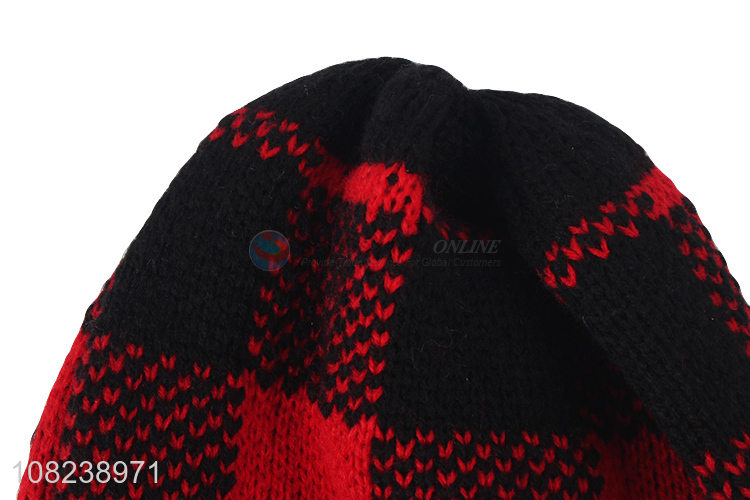 Best sale unisex fashionable winter knitted beanie cap slouchy hat