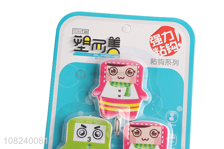 Good Price 3 Pieces Sticky Hook Cute Wall Hook Set