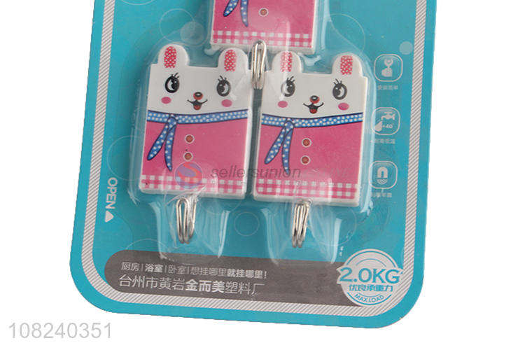 Good Sale Cartoon Sticky Hook Decorative Wall Hook Keys Hanger