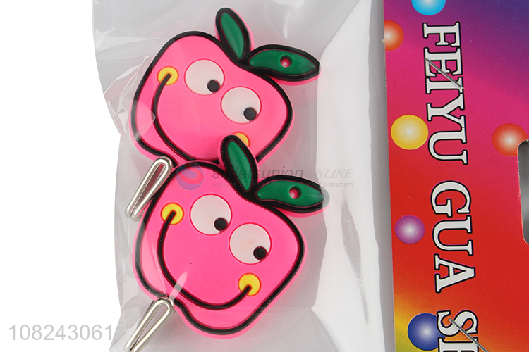 High quality 2 pieces cartoon sticky hooks stick on wall hooks