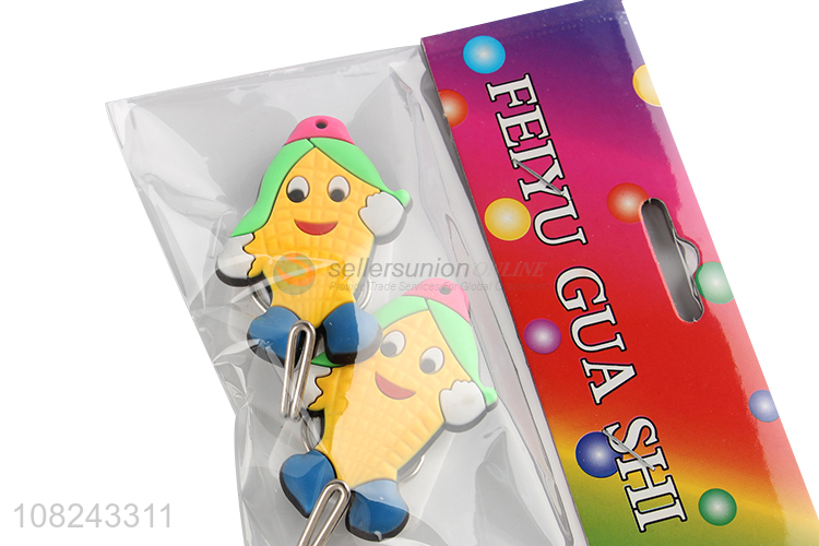 Good quality 2 pieces kitchen sticky hooks bathroom towel hooks