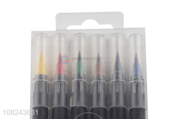 High Quality 6 Pieces Watercolor Brush Pen Set