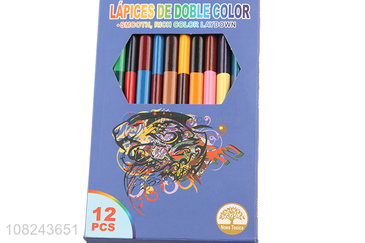 Factory Direct Sale 12 Pieces 24 Colors Pencil Set