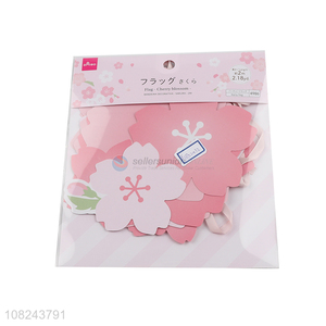 Good Sale Flower Shape Paper <em>Flag</em> Party Decorative Banner