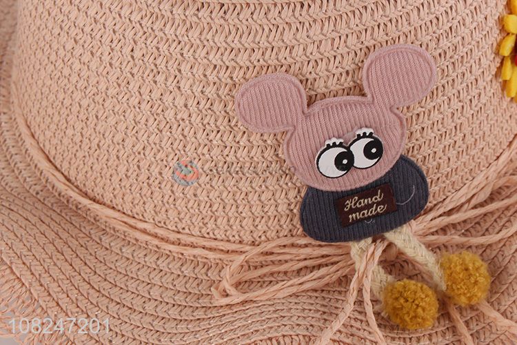 Yiwu direct sale cute cartoon sunhat girls fashion hat