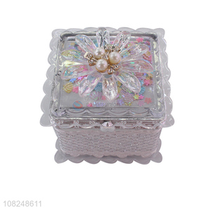 High quality portable desktop decoration girls jewelry box