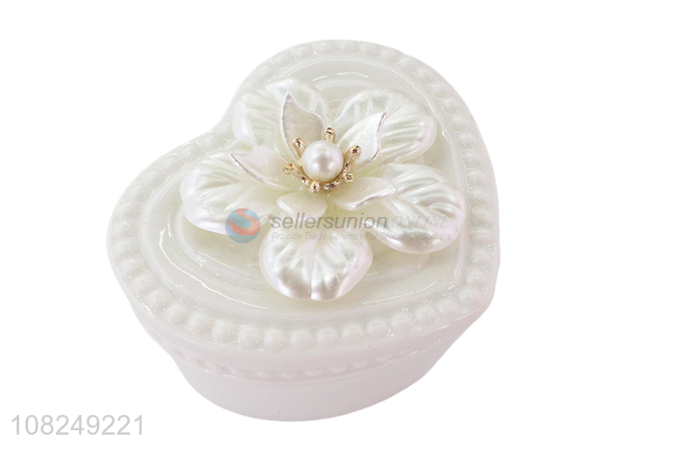 China factory ceramic delicate jewelry box jewelry case