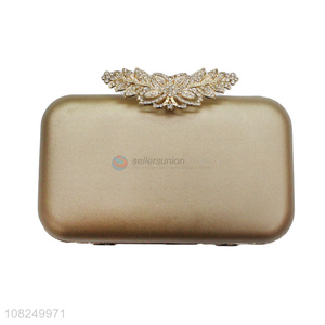 Wholesale evening bag ornament metal high end clutch bags