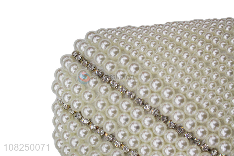 Factory direct sale fashion women pearls evening bags banquet bags