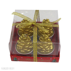 New arrival golden christmas candles home scented candles