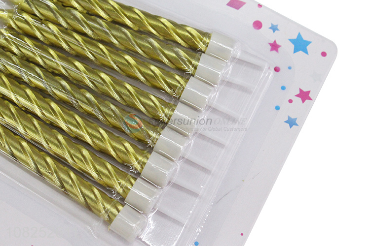 Factory Wholesale Threaded Birthday Candles for Party