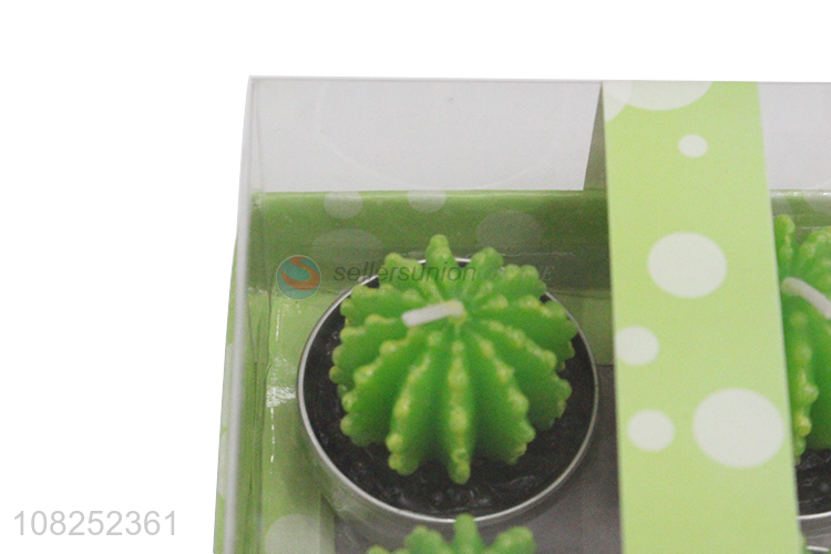 Online wholesale home decorative candles cactus scented candles