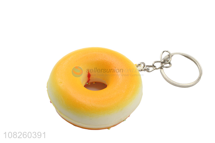 Best selling artificial donut keychain vent toy