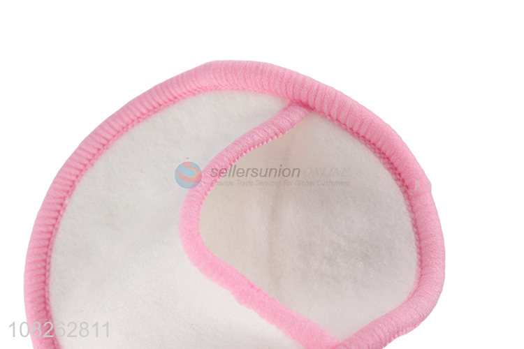 Yiwu wholesale pink edge makeup remove cotton pad