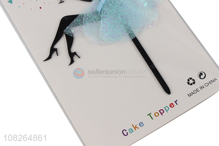 Good quality fashion design girls cake decoration cake topper