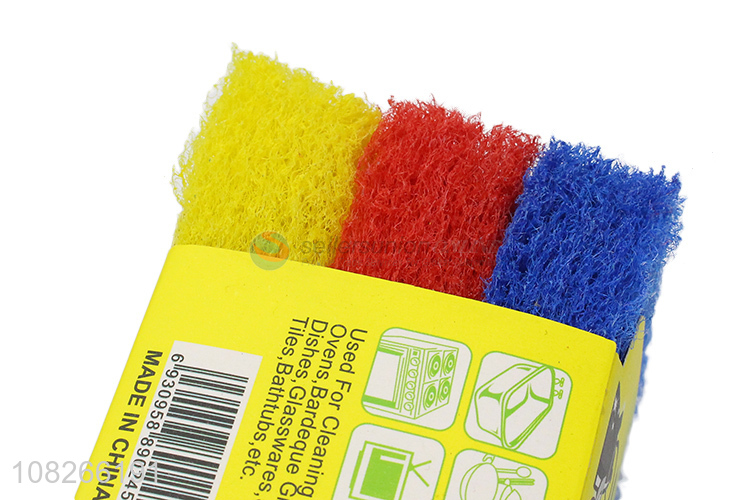 Fashion 3 Pieces Sponge Scouring Pad Set Wholesale