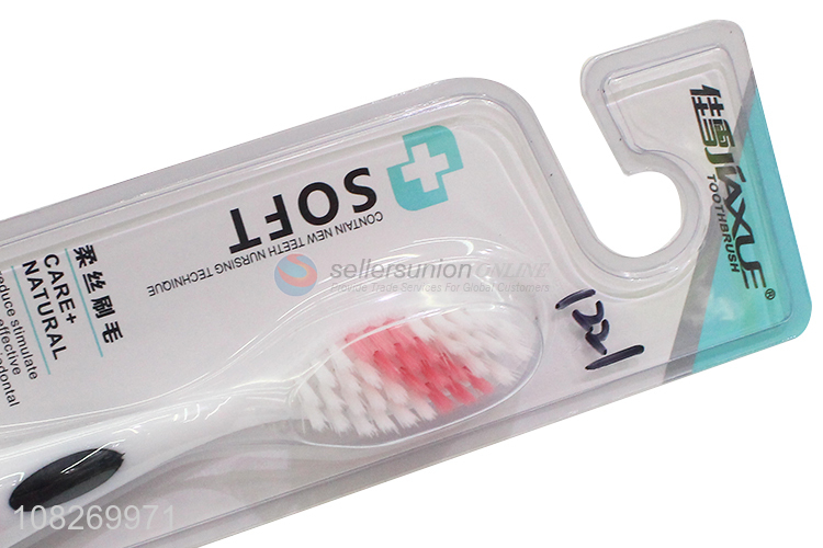 China wholesale tooth deep cleaning adult nylon toothbrush