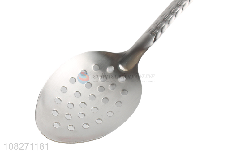 New products silver dinner spoon creative sharp colander