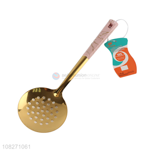 Factory price long handle colander home kitchen utensils