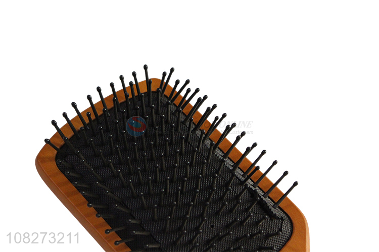 Good sale household massage hair comb with wooden handle