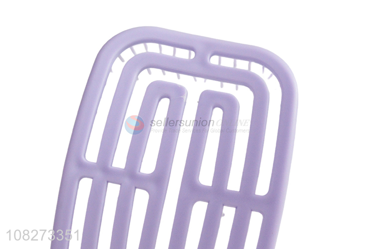 Factory price purple long handle massage hair comb for sale