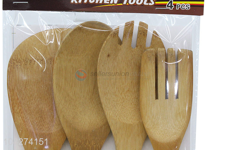 Online wholesale bamboo kitchen utensil set bamboo spoon spatula set