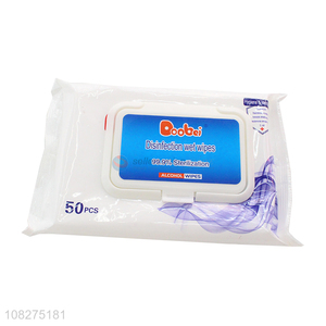 Wholesale 50 Pieces Disinfection Wet Wipes Cleaning Wipes