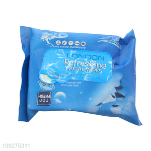 Wholesale Anti-Bacterial Facial Wipes Skincare Wet Tissue