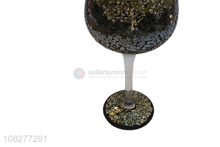 Custom Goblet Shape Flower Vase Decorative Glass Vase