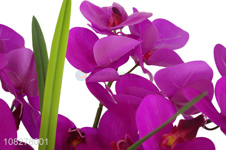Wholesale price artificial orchid plastic bonsai for garden