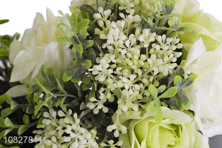 Yiwu wholesale artificial flower plastic simulation potted plants