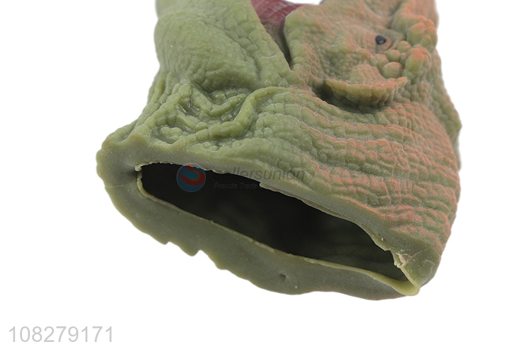 Good quality lifelike dinosaur animal hand puppets toy party favors