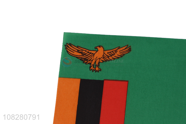 High quality small flag Zambia flag for event decorations