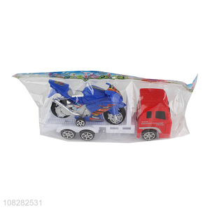 Factory price plastic trailer toy model car kids toy car