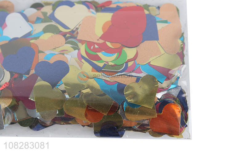 Good Quality Heart-Shaped Multi-Color Sequins Party Confetti