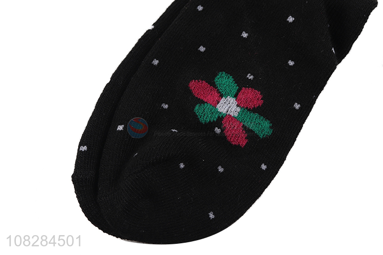 Wholesale kids warm socks winter thermal crew socks for girls