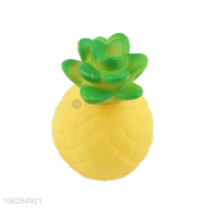 Good quality pineapple shape soft squeeze toy vent toys