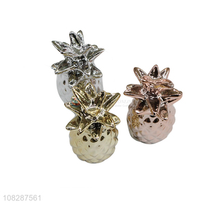 Hot products ceramic pineapple statues creative ceramic crafts