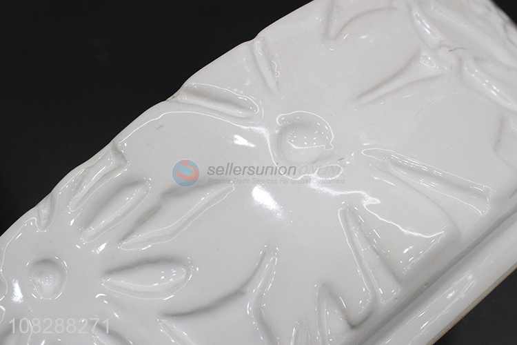 Good quality white ceramic pots set for flower and plants