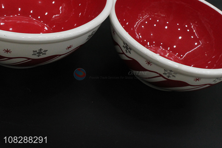 Yiwu market household ceramic tableware bowl set for sale