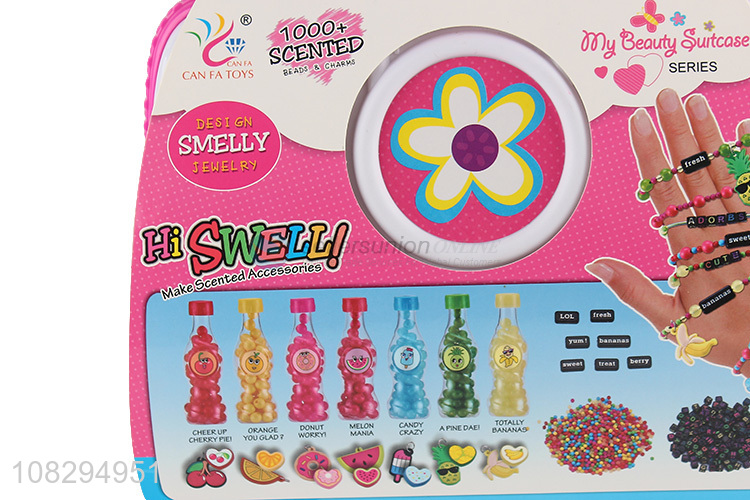 New arrival secented beads DIY craft jewelry making kit for girls