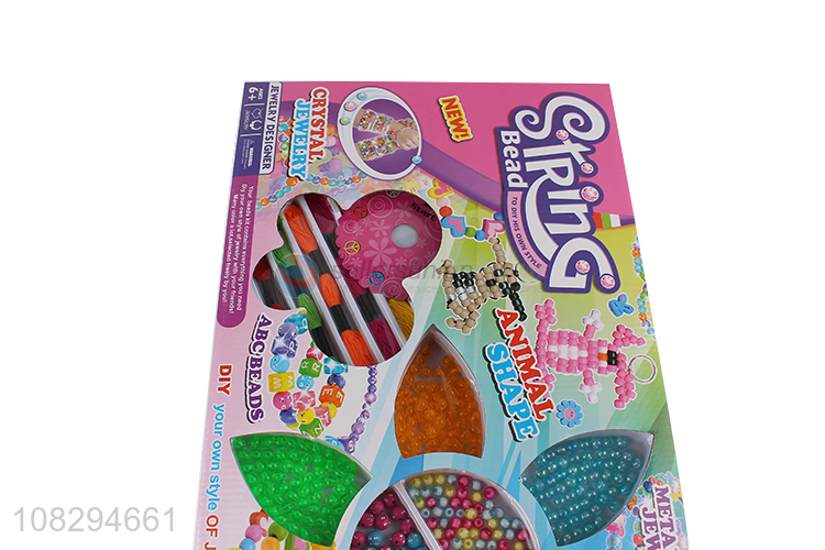 New arrival DIY colorful plastic beads kids jewelry making kit