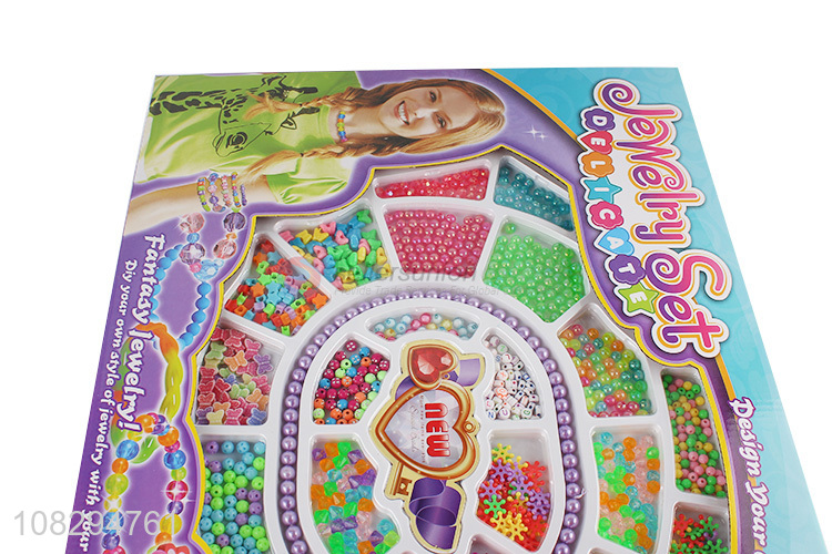 Wholesale bead set for kids girls jewelry making kit DIY toys