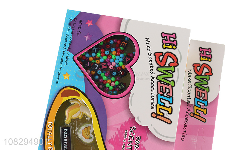 Best selling creative DIY secented beads kids jewelry making kit