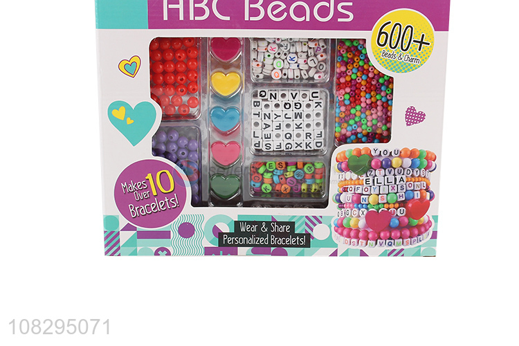 Low price alphabet beads DIY craft jewelry making kit for kids