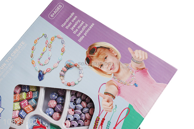 China supplier pop beads hand woven bracelet jewelry making kit