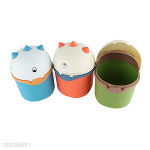 Cute design household plastic mini waste bin trash can