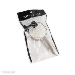 China products round plastic hair comb with long handle